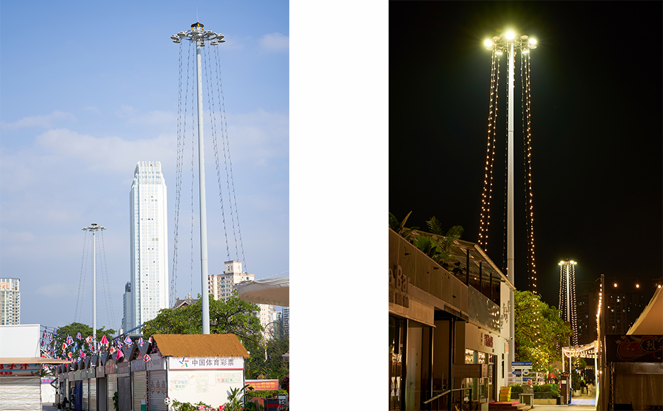 Nanning high pole light project - Minsheng Square